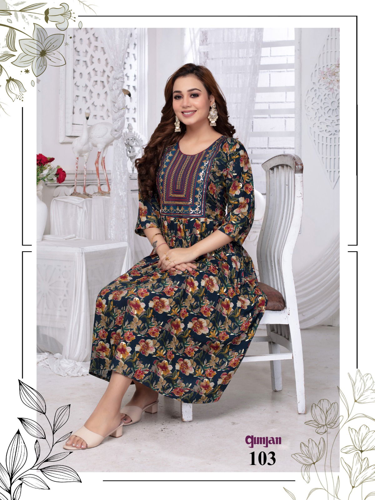Beauty Queen Gunjan Vol 21 Rayon Anarkali Kurtis Wholesale Shop In Surat